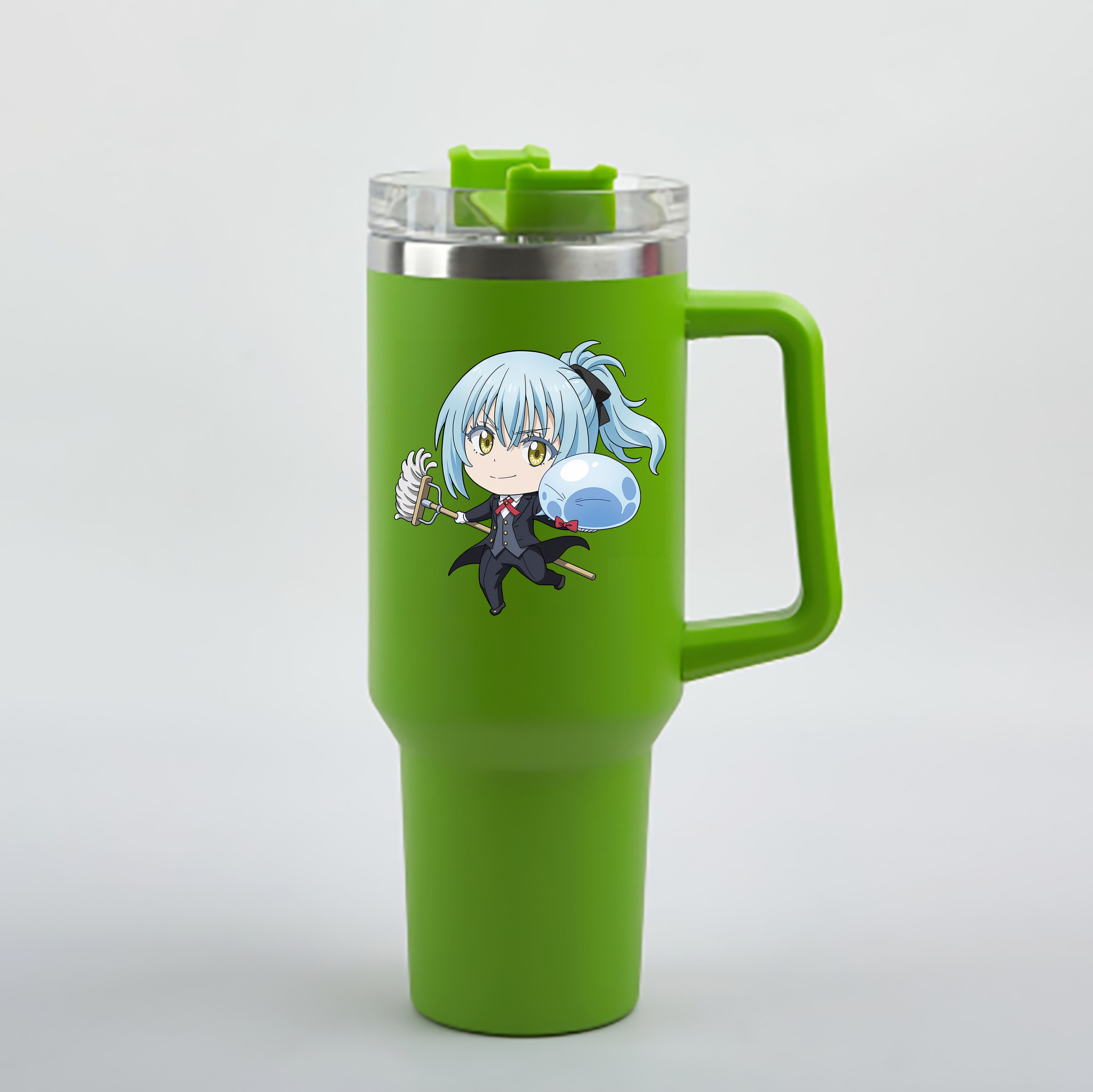 （画像用） 転スラ Regarding Reincarnated to Slime 1200mL車用タンブラー - クリスタルステッカー（プラスチックストロー付き）